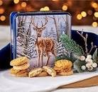 Embossed Stag in Snowy Wood Tin
