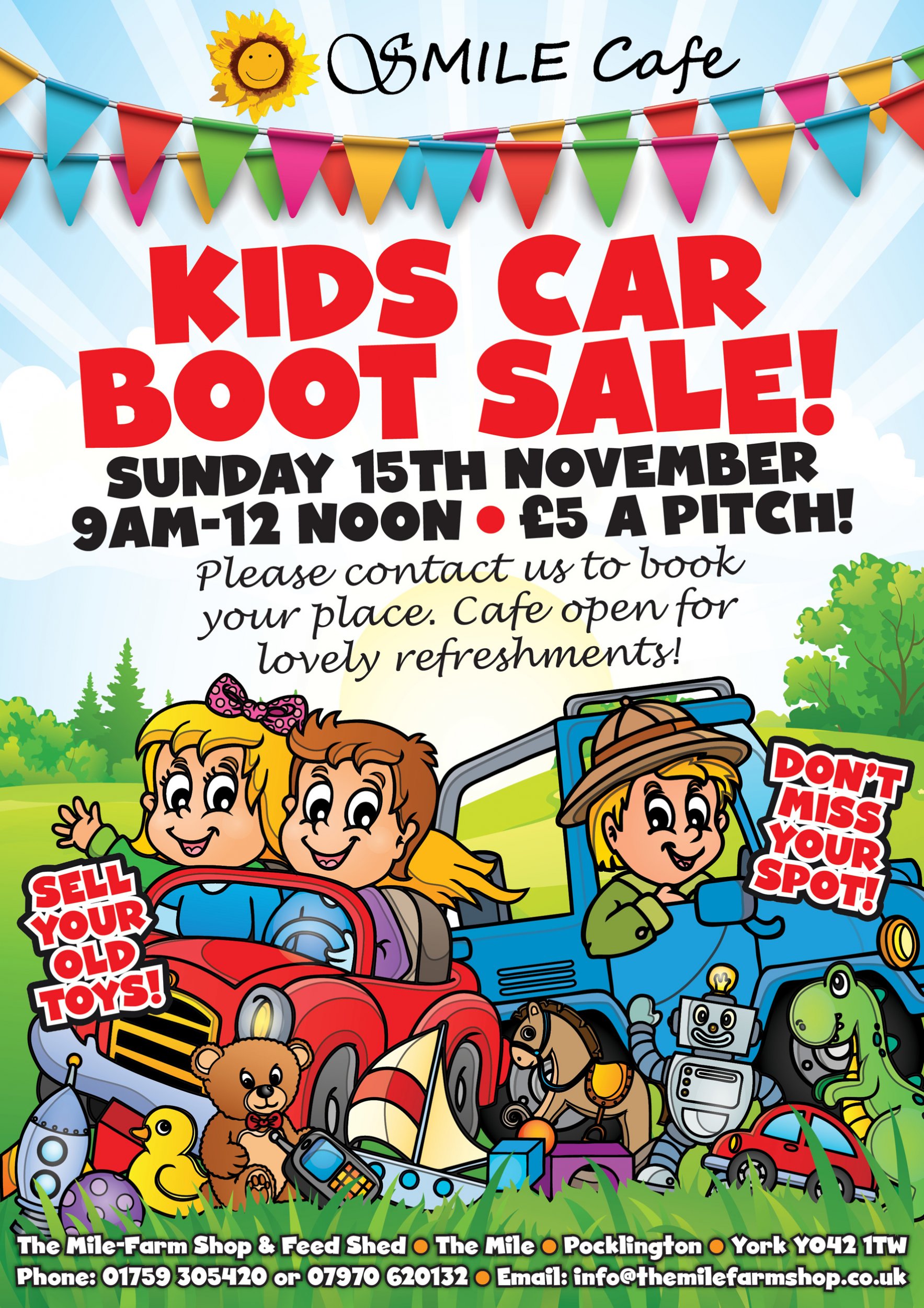 Kids Car Boot Sale | The Mile Farm Shop