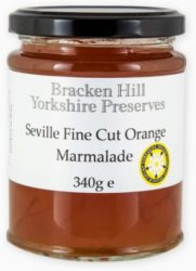 Bracken Hill Yorkshire Seville Fine Cut Orange Marmalade 340g