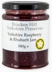 Bracken Hill Yorkshire Raspberry & Rhubarb Jam 340g