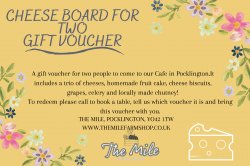 Cheese Board For Two Gift Voucher