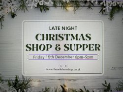 Late Night Christmas Shop & Supper