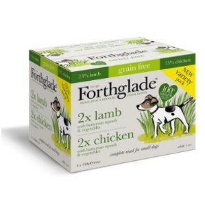 Forthglade Complete Grain Free Chicken & Lamb Small Dog Food 4 x 4 x 150g | The Mile Farm Shop