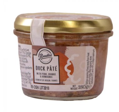 Rendles Duck Pate with Orange and Armagnac 180g