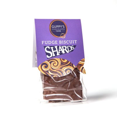 Guppy's Milk Chocolate Fudge Biscuit Shards 90g