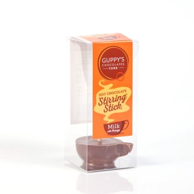 Guppy's Milk Chocolate Orange Stirring Stick 32g
